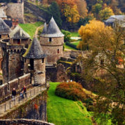 Vue de Fougères depuis le château