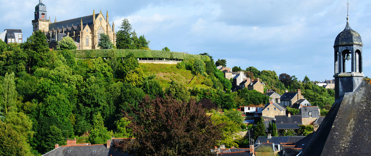 L'église Saint-Léonard vue depuis le château de Fougères