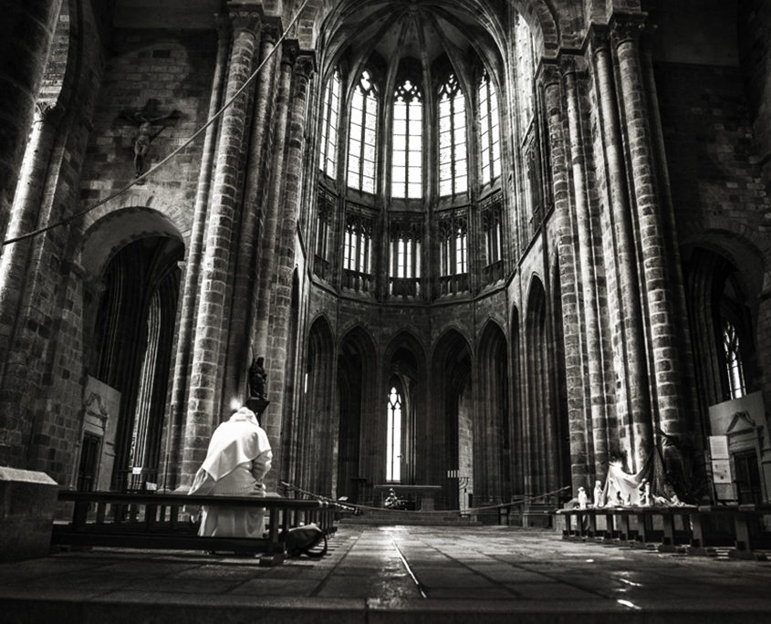 Intérieur de l'Abbaye du Mont-Saint-Michel