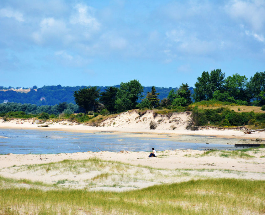 La plage du bec d'Andaine dans la baie du Mont-Saint-Michel