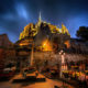 Le Mont-Saint-Michel éclairé pour Noël