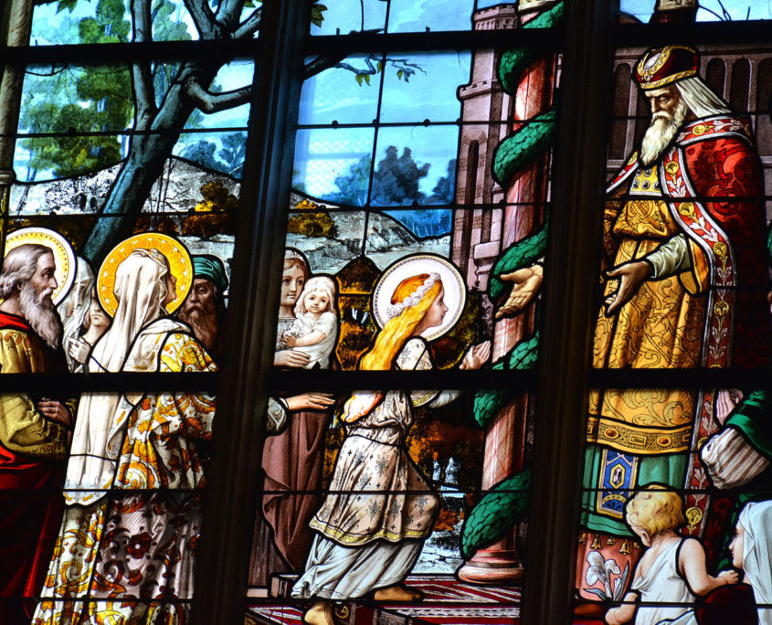 Les vitraux de l'église Notre-Dame à Vitré