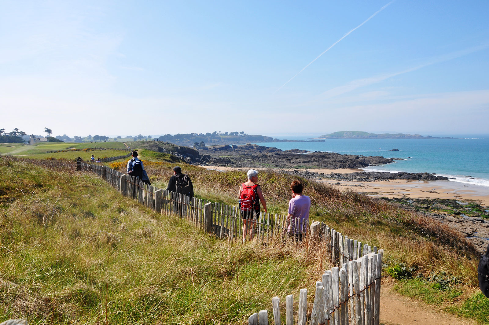 Randonnée sur la côte près de Saint-Malo