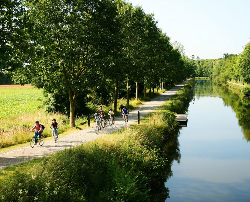 Balade à vélo sur la voie verte autour de Rennes