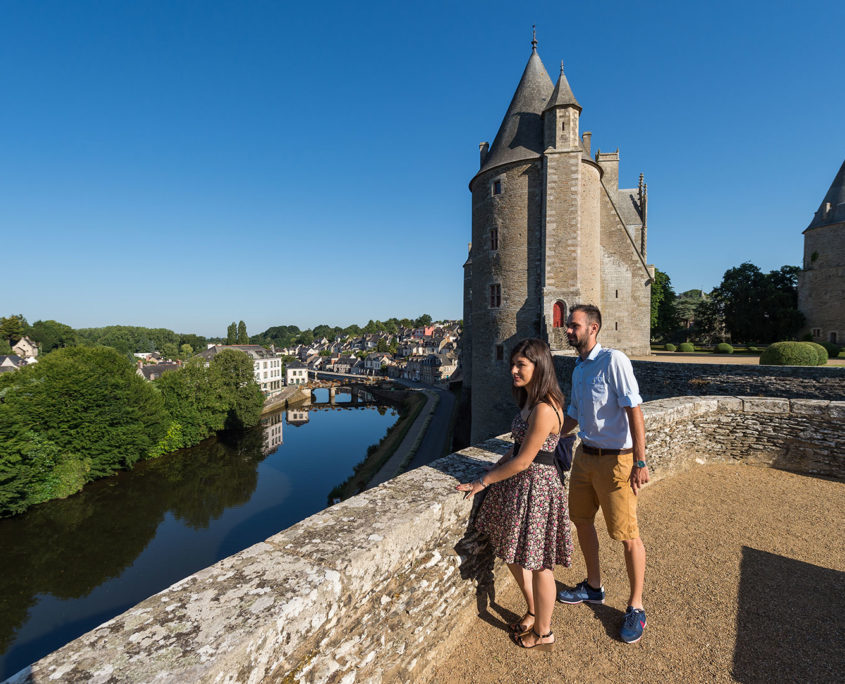 Vue sur Josselin et son Château