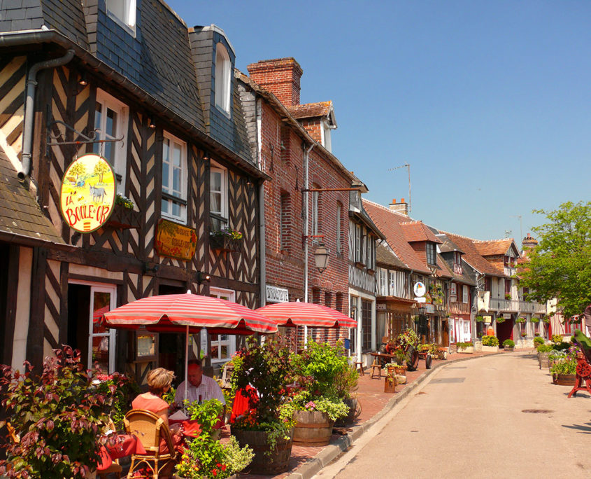 Maisons à colombages à Beuvron-en-Auge