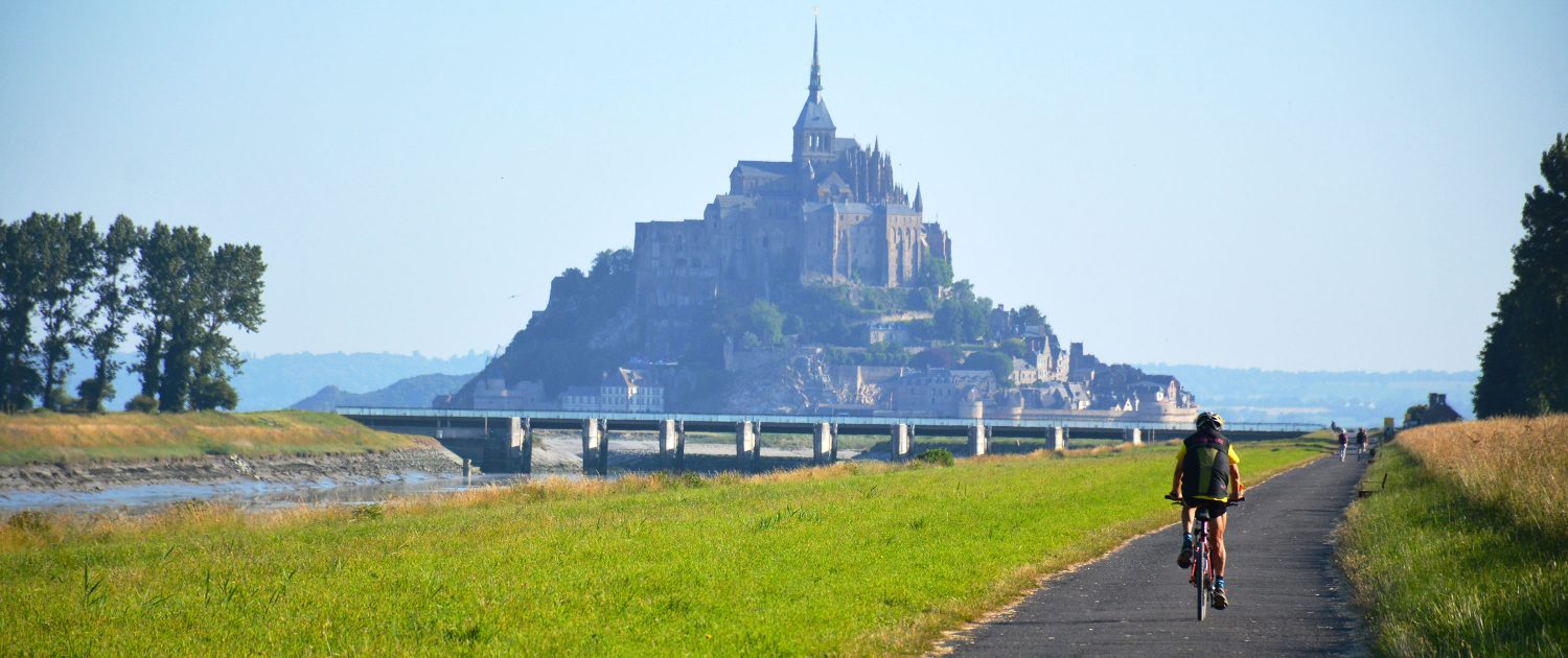 Balade à vélo au Mont-Saint-Michel