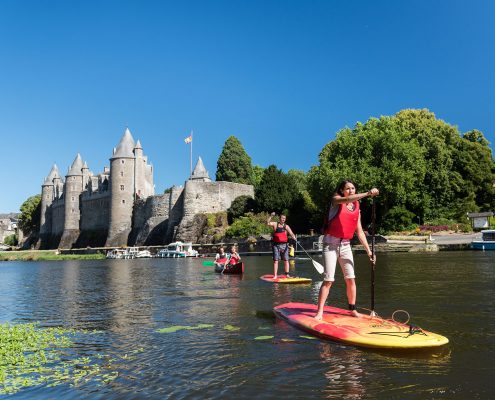 Paddle à Josselin sur le canal de Nantes à Brest