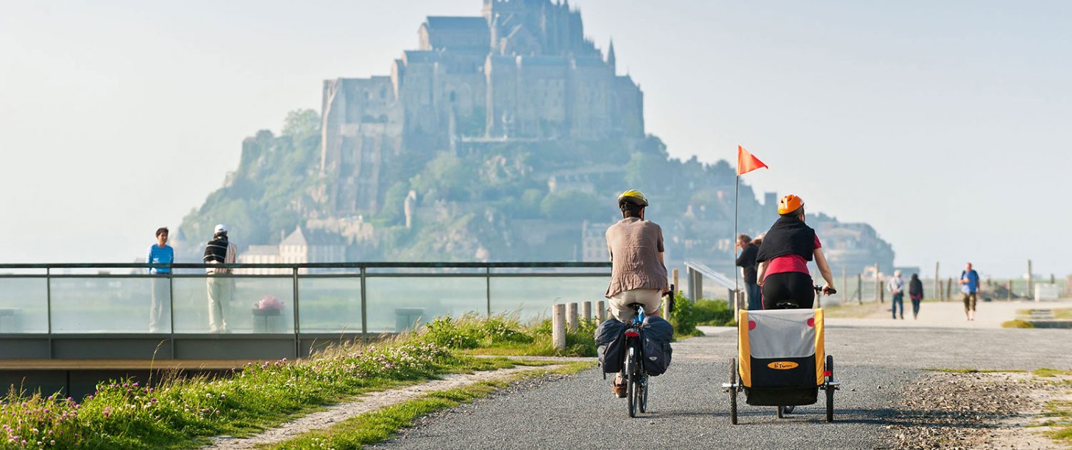 Balade à vélo au Mont-Saint-Michel