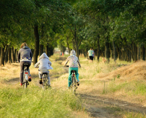 Vélo en famille